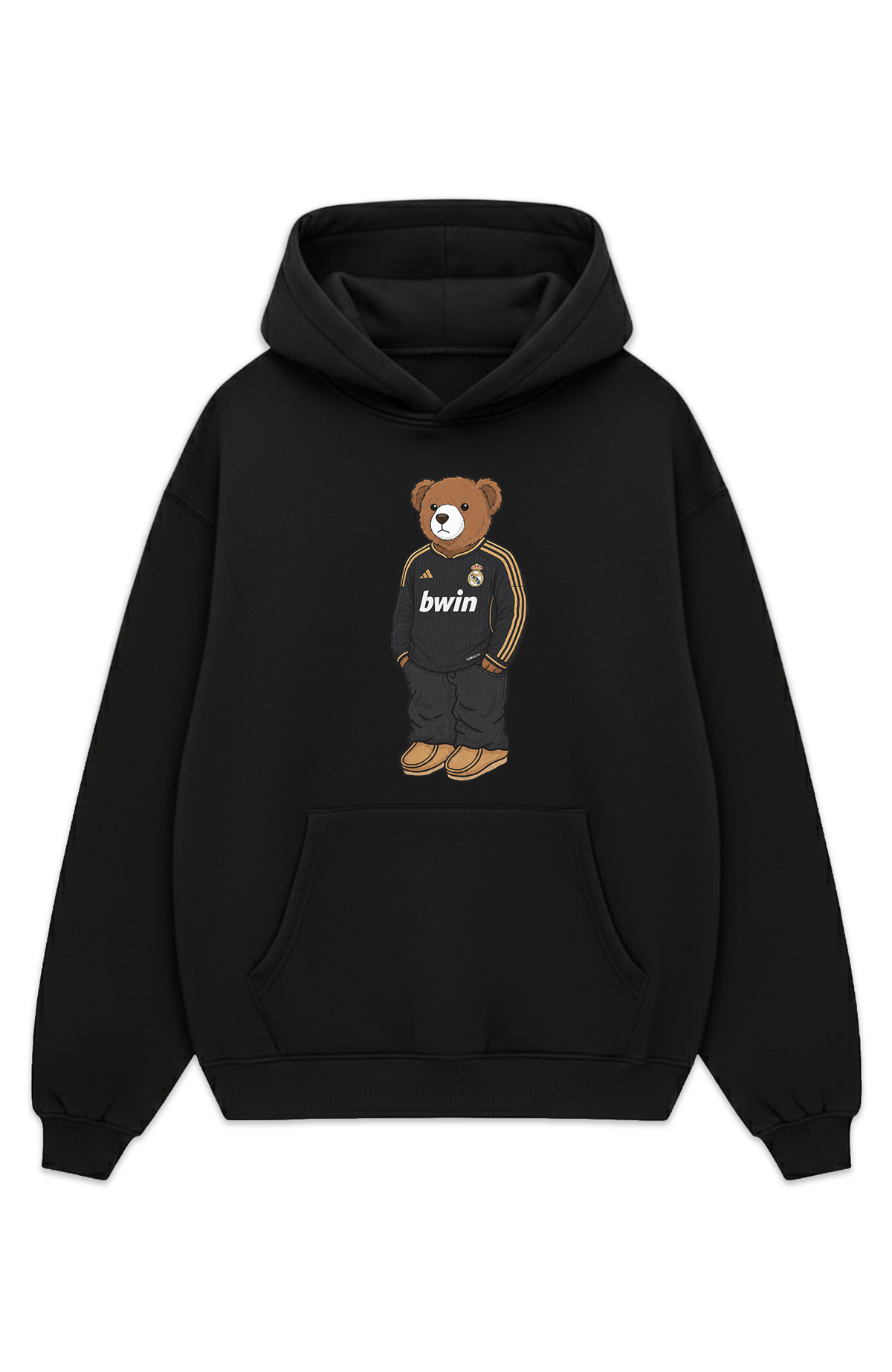 Real Madrid Bär Retro Oversized Hoodie
