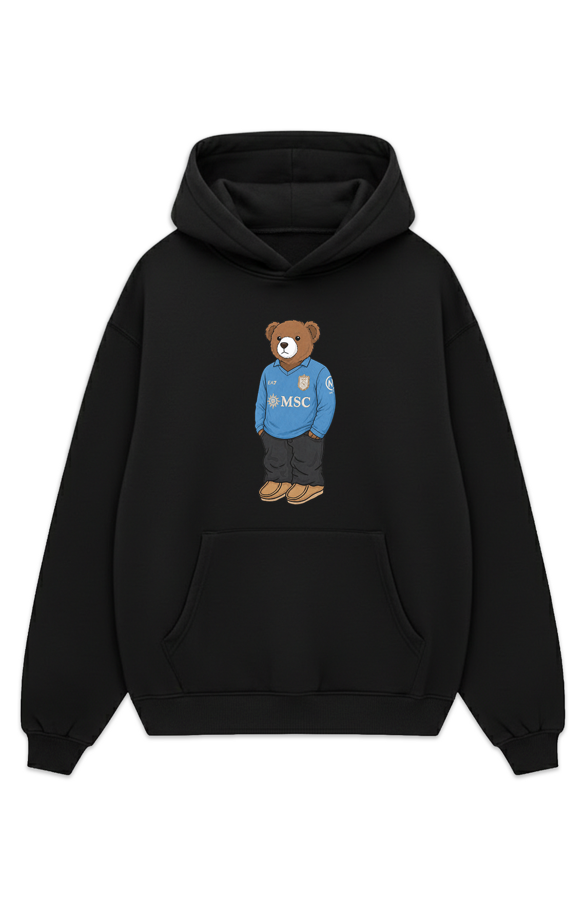 Neapel Bär Heim Oversized Hoodie