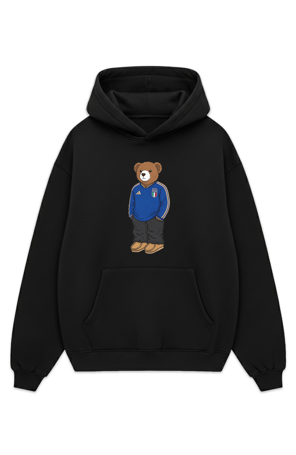 Italien Bär Heim Oversized Hoodie