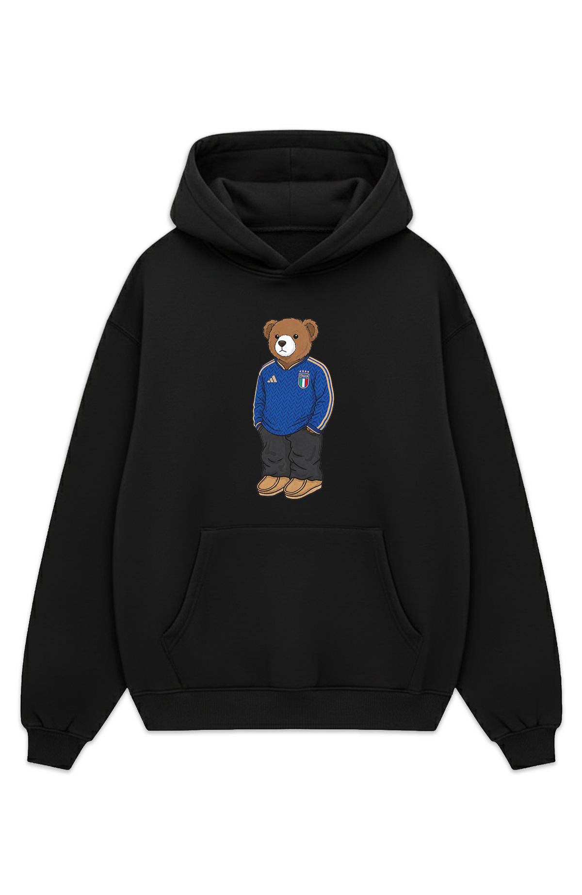 Italien Bär Heim Oversized Hoodie