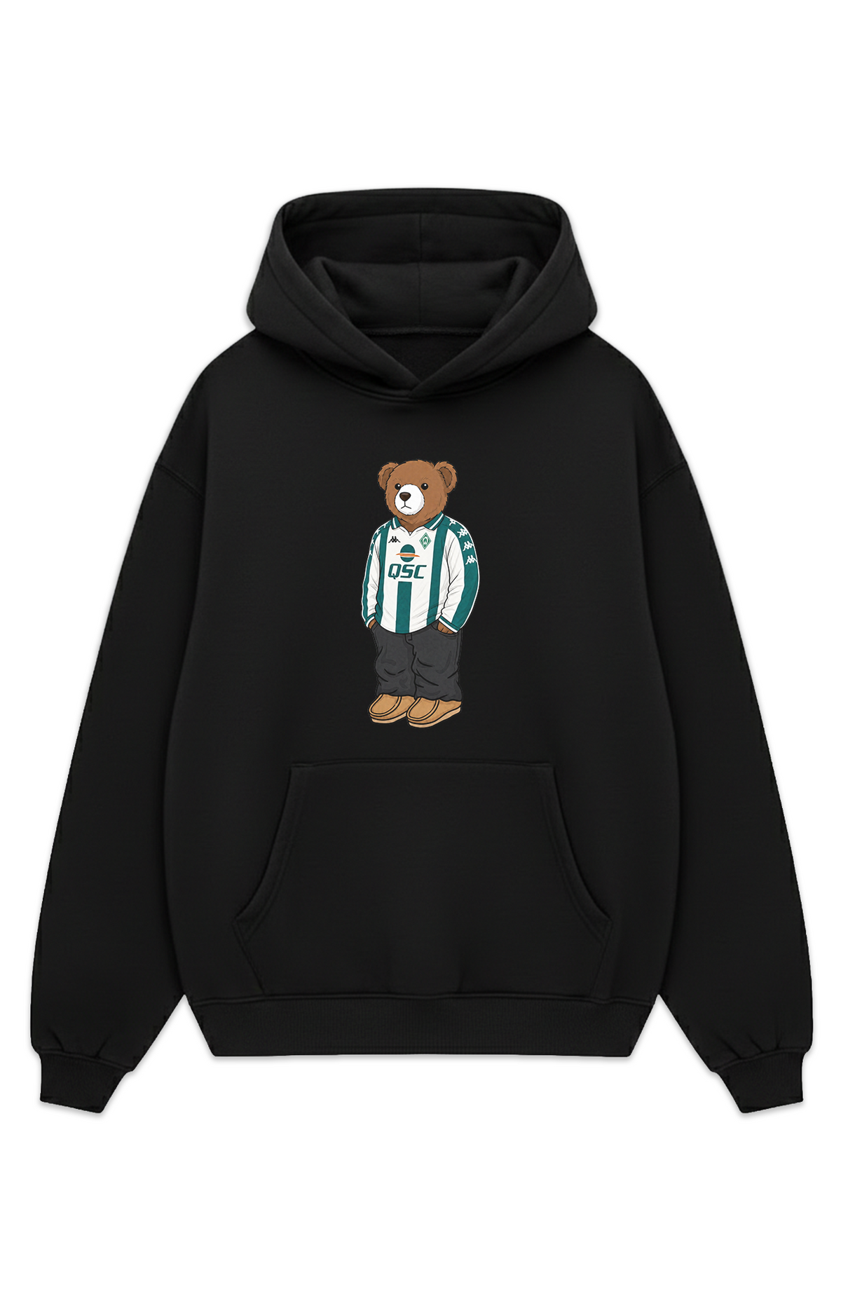Bremen Bär Retro Oversized Hoodie
