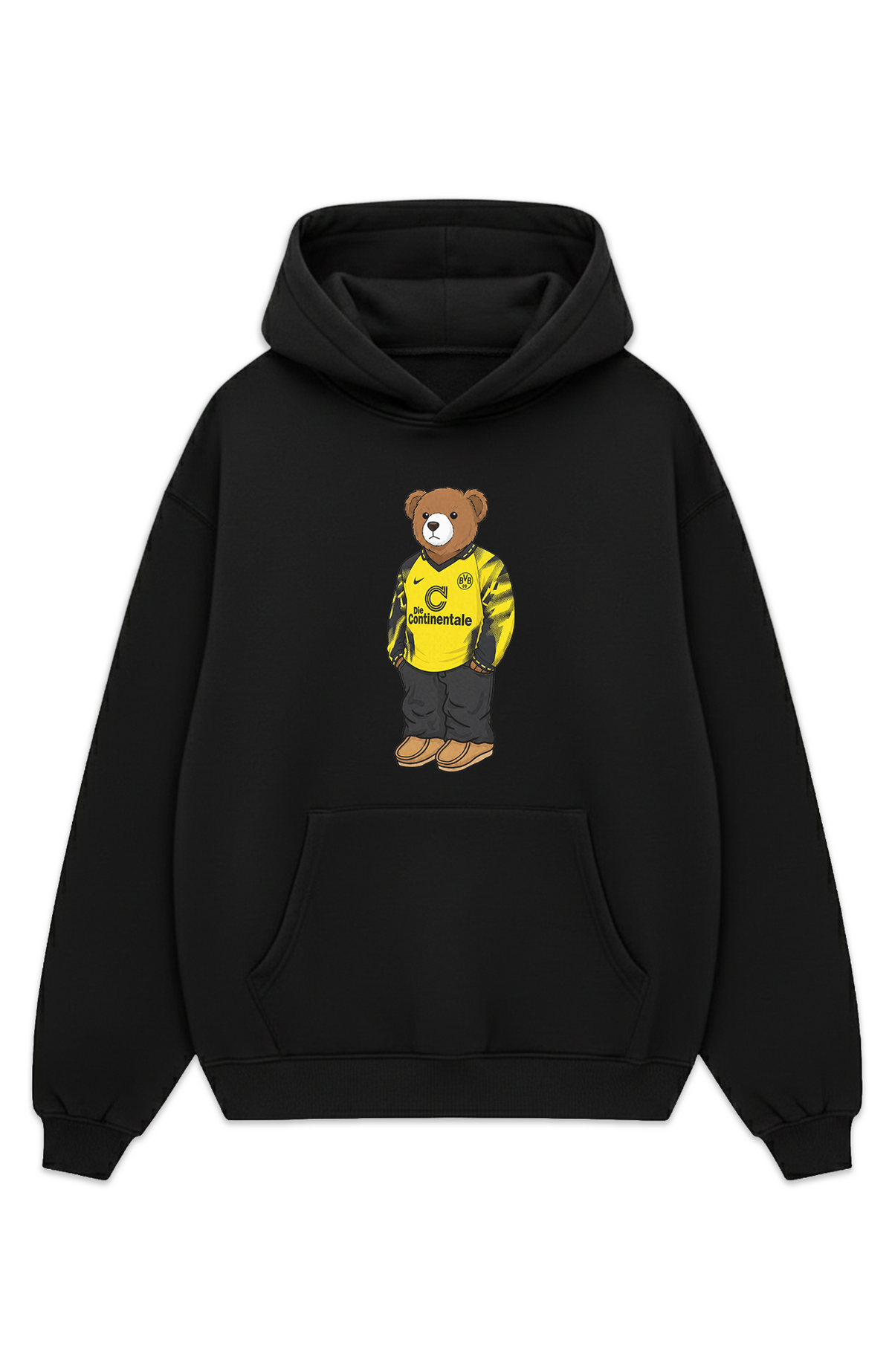 Dortmund Bär Retro Oversized Hoodie