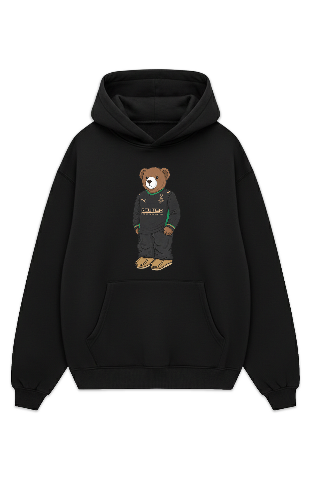 Mönchengladbach Bär Auswärts Oversized Hoodie