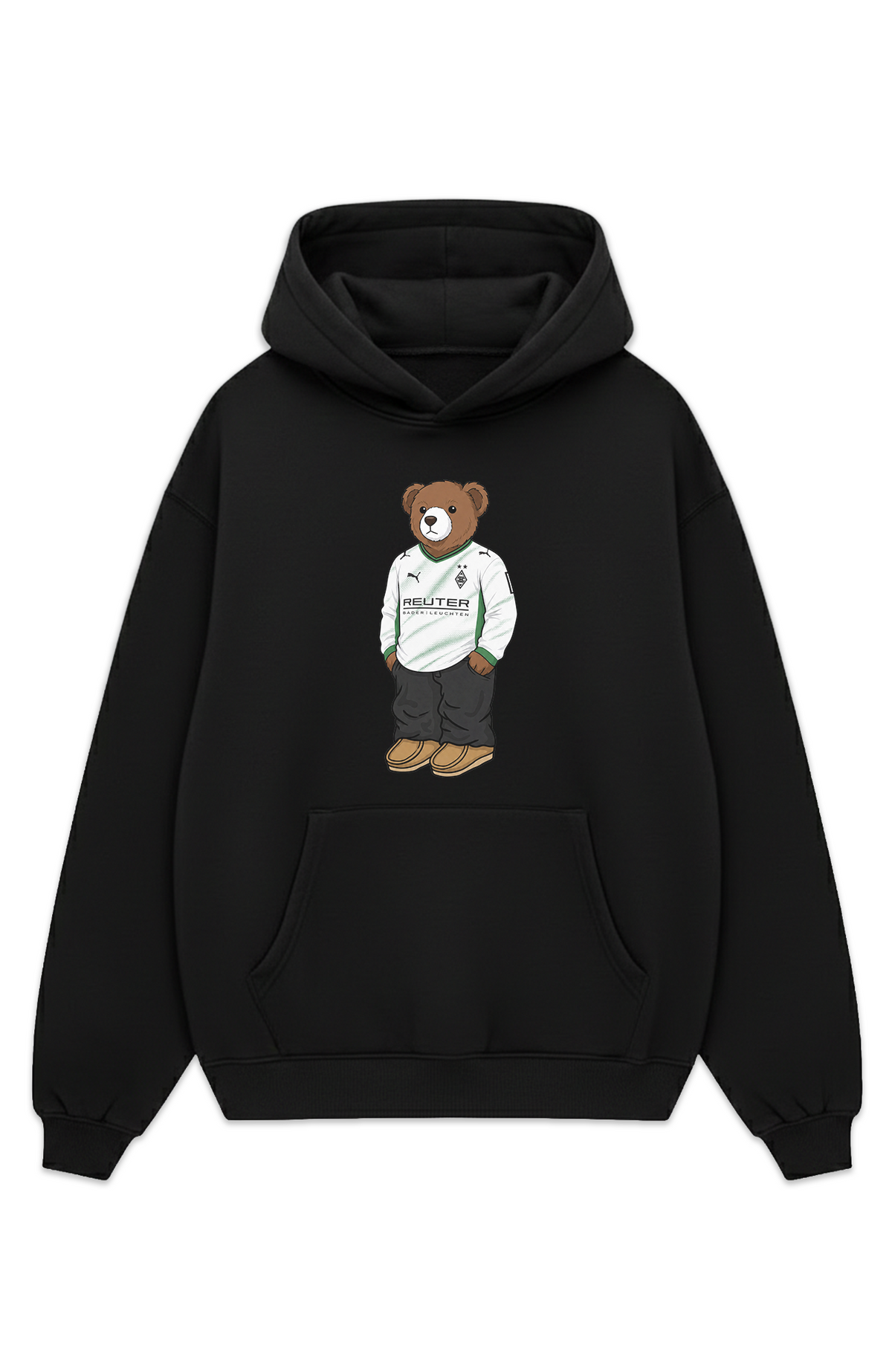 Mönchengladbach Bär Heim Oversized Hoodie