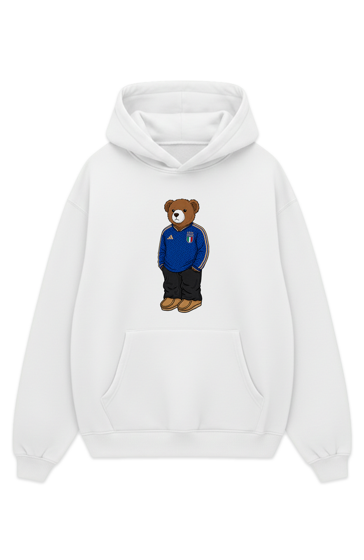 Italien Bär Heim Oversized Hoodie