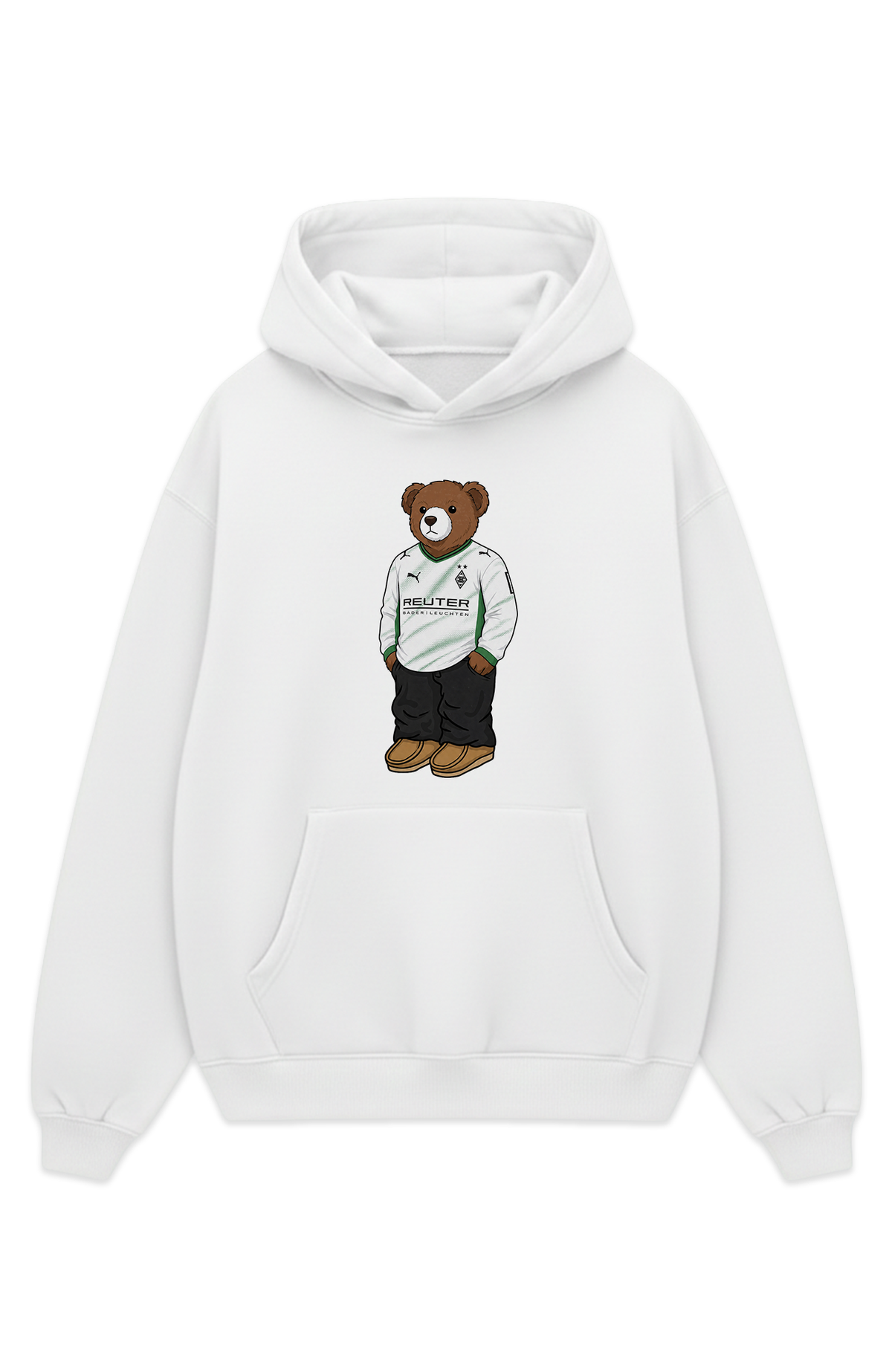 Mönchengladbach Bär Heim Oversized Hoodie
