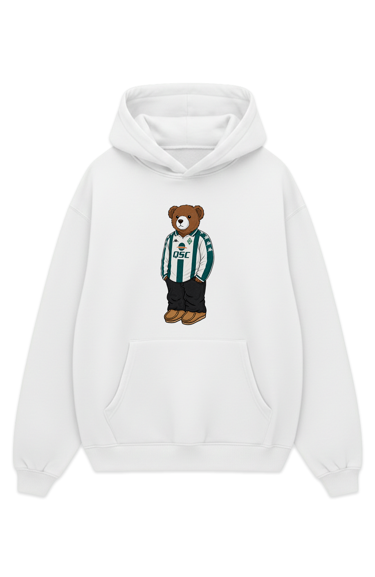 Bremen Bär Retro Oversized Hoodie