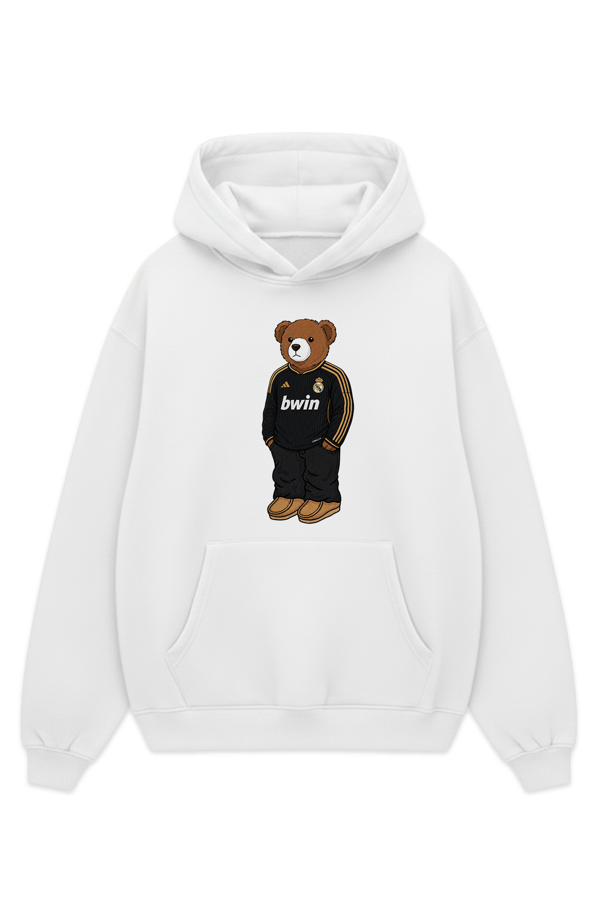 Real Madrid Bär Retro Oversized Hoodie