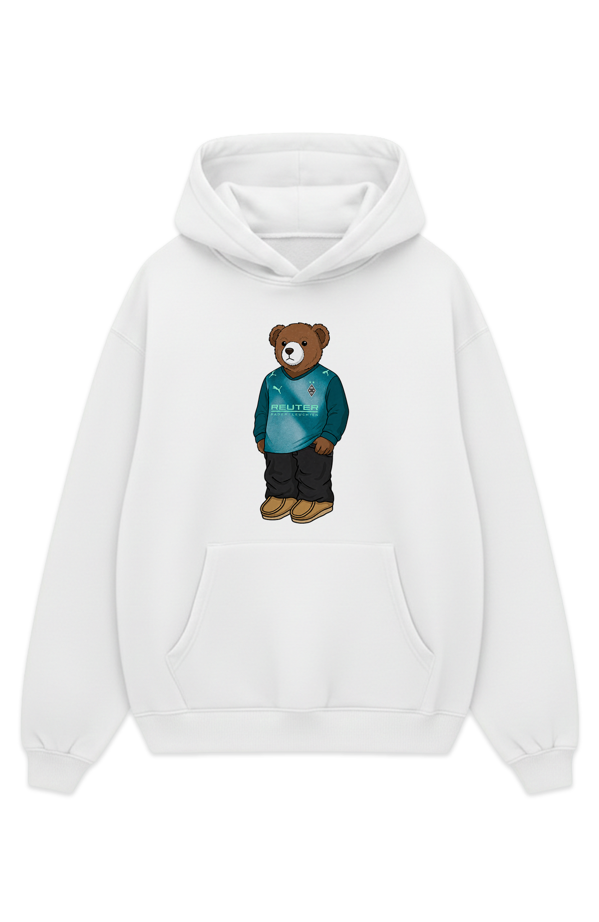 Mönchengladbach Bär Dritttrikot Oversized Hoodie