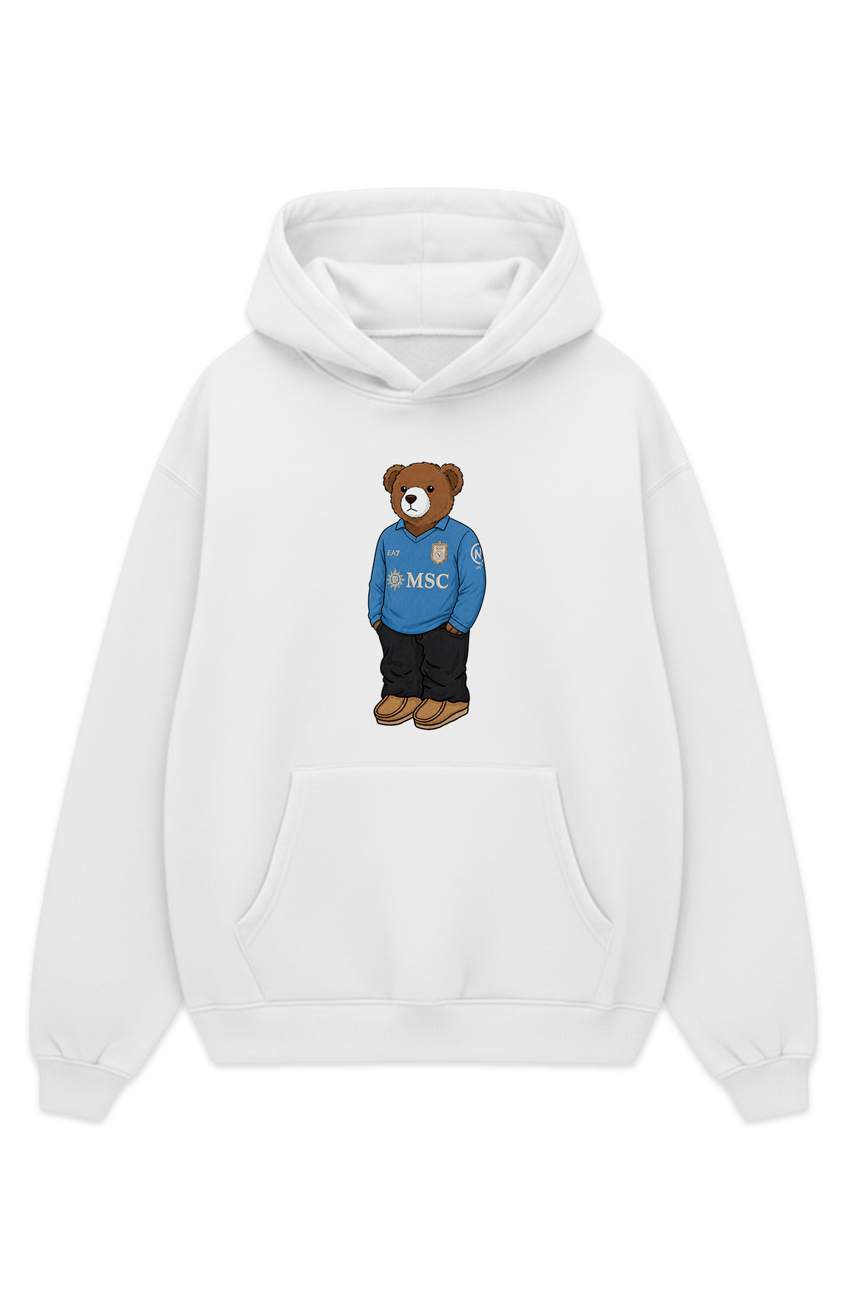 Neapel Bär Heim Oversized Hoodie