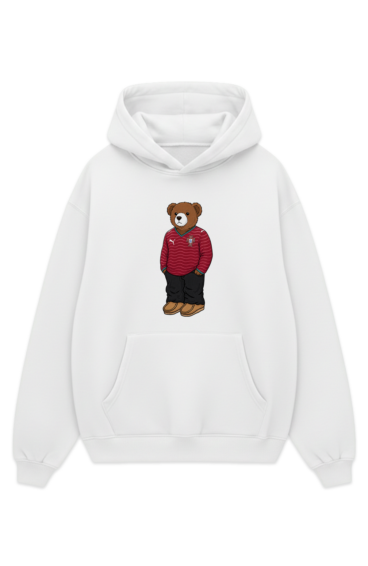 Portugal Bär Heim Oversized Hoodie