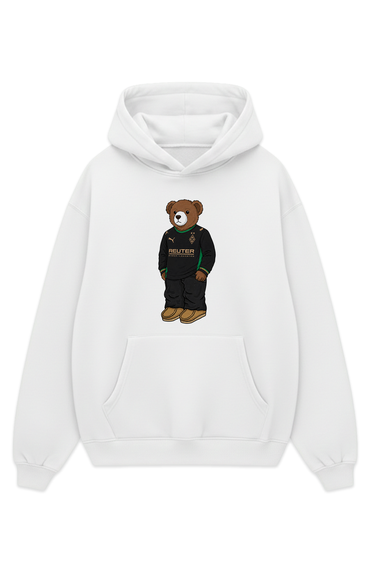 Mönchengladbach Bär Auswärts Oversized Hoodie