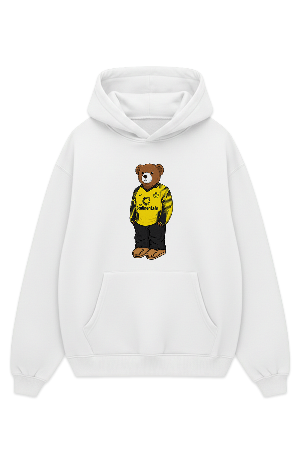 Dortmund Bär Retro Oversized Hoodie