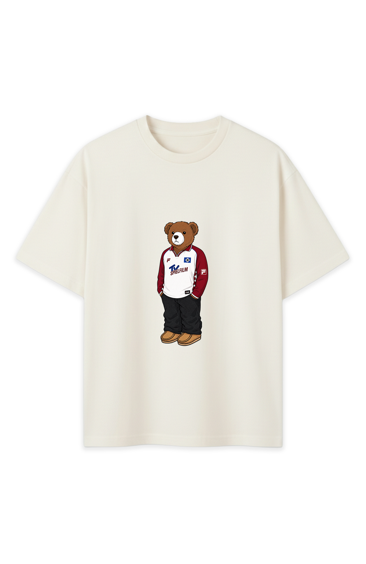 Hamburg Bär Retro Oversized Shirt